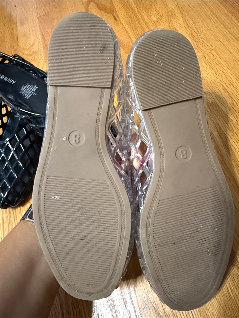 Old Navy Jelly Flats. Size 8 - Picture 3 of 5